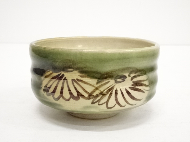 JAPANESE TEA CEREMONY / CHAWAN(TEA BOWL) / ORIBE WARE